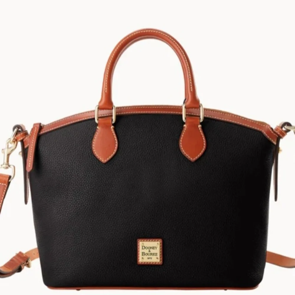 Dooney & Bourke Black and Brown Satchel - Picture 1 of 6